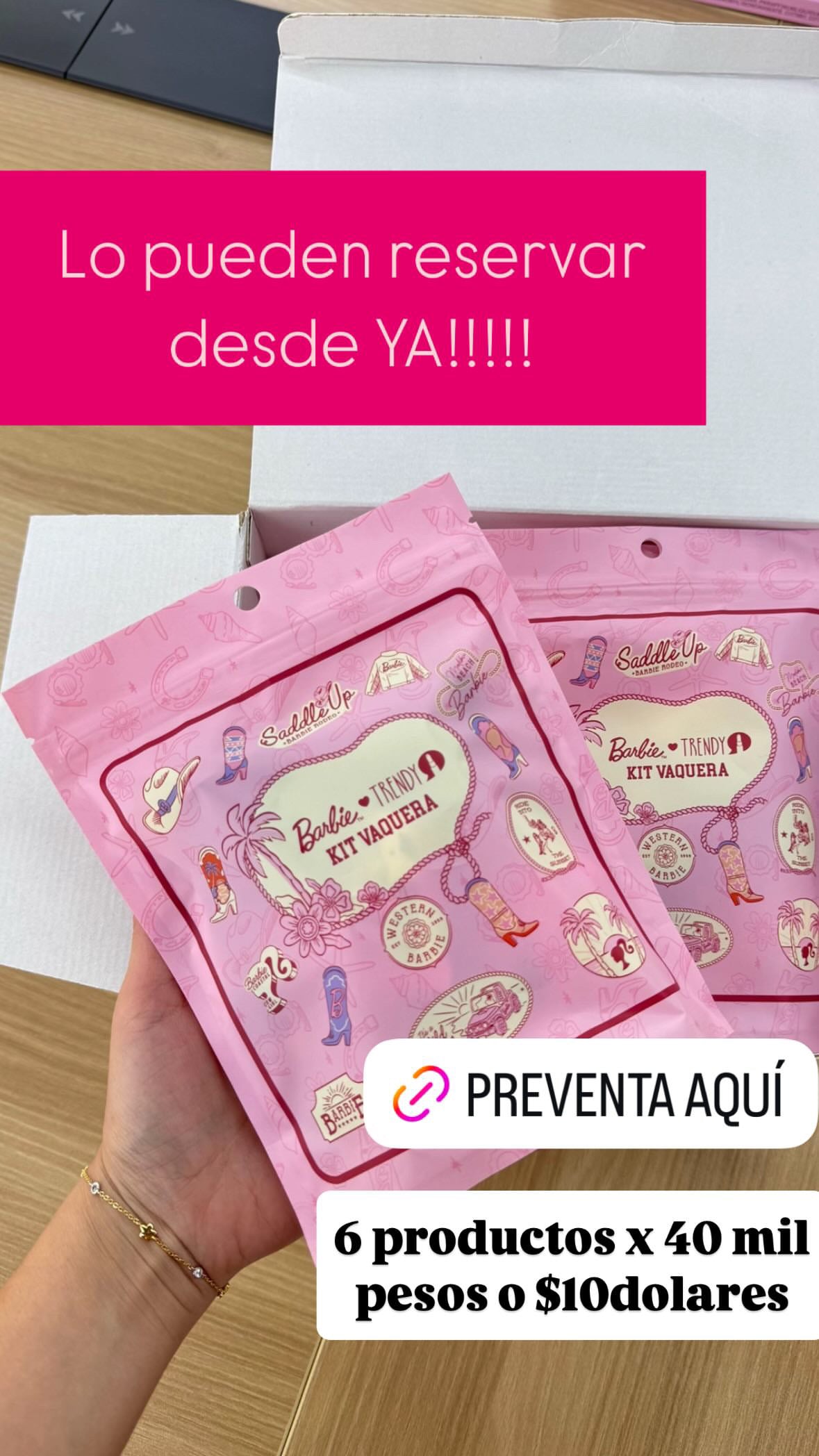 💖 Kit Barbie x Trendy – Edición Limitada (Pre-venta Exclusiva)(USD$10)
