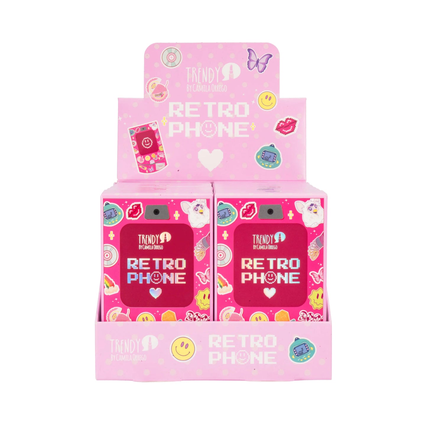 🌟 Paleta de Sombras Retro Phone - Trendy (USD$3,94)